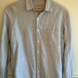 J Crew Linen Blend Button Up for Men
